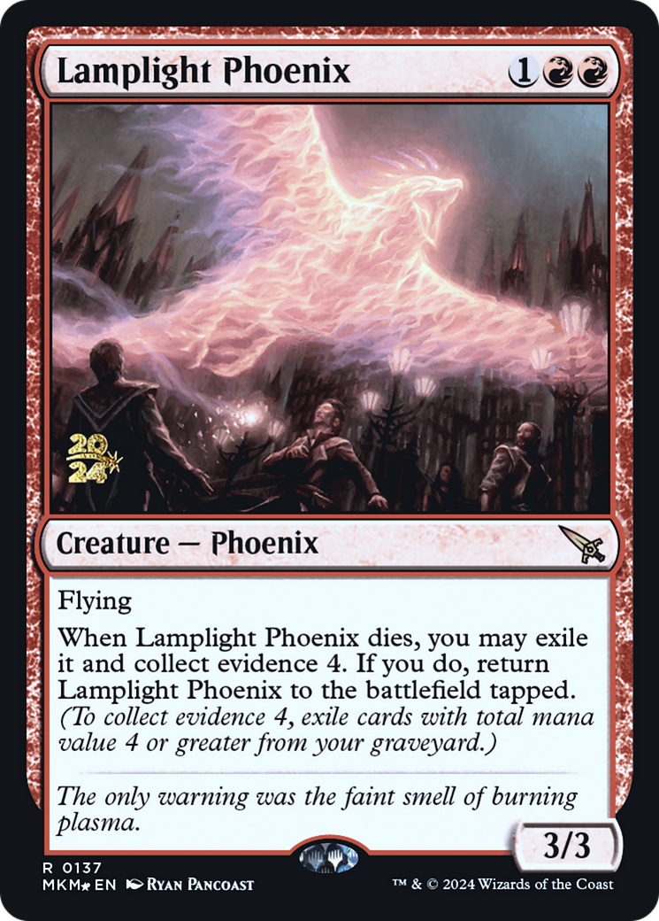Image of Lamplight Phoenix (PRE-137) - Murders at Karlov Manor Promos Foil