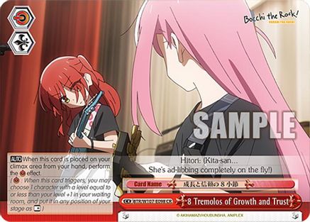 Image of 8 Tremolos of Growth and Trust (BTR/W107-E098 CR) - BOCCHI THE ROCK!