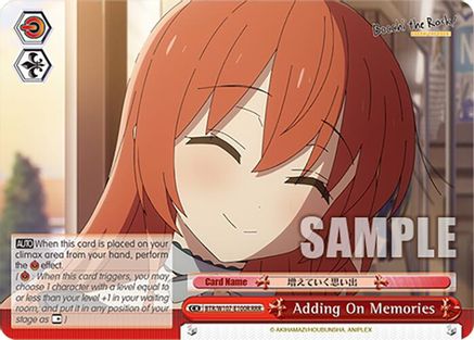Image of Adding On Memories (RRR) (BTR/W107-E100R RRR) - BOCCHI THE ROCK!