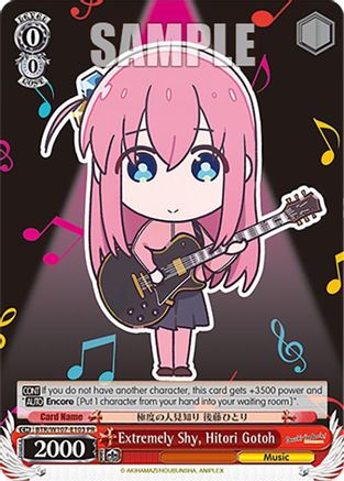 Image of Extremely Shy, Hitori Gotoh (BTR/W107-E103 PR) - BOCCHI THE ROCK!