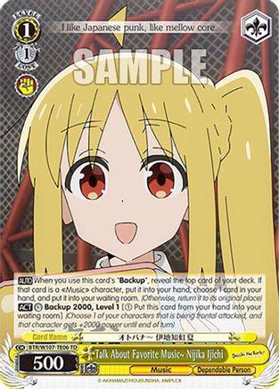 Image of Talk About Favorite Music~ Nijika Ijichi (BTR/W107-TE06 TD) - BOCCHI THE ROCK!