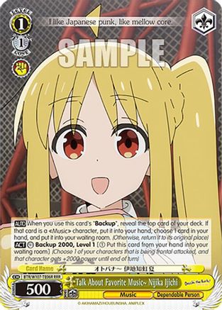 Image of Talk About Favorite Music~ Nijika Ijichi (RRR) (BTR/W107-TE06R RRR) - BOCCHI THE ROCK!