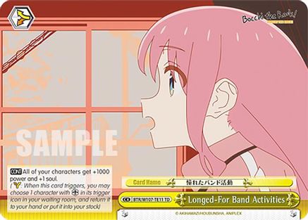 Image of Longed-For Band Activities (BTR/W107-TE11 TD) - BOCCHI THE ROCK!