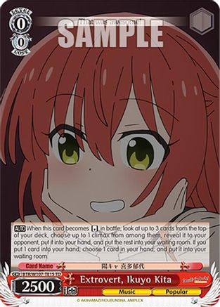 Image of Extrovert, Ikuyo Kita (BTR/W107-TE15 TD) - BOCCHI THE ROCK!
