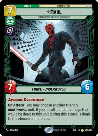 Image of Maul - Shadow Collective Visionary (090/262) - Shadows of the Galaxy Foil