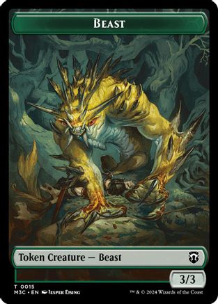Image of Beast (0015) // Insect (0025) Double-Sided Token (M3C-15 // 25) - Modern Horizons 3 Commander