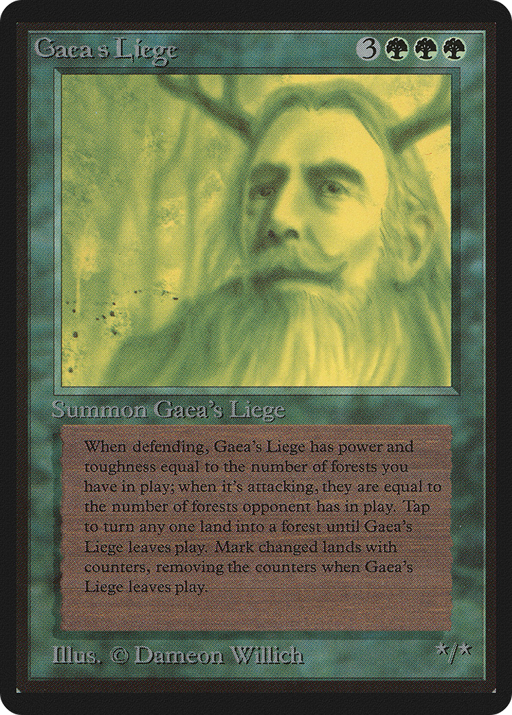 Image of Gaea's Liege (LEB-) - Limited Edition Beta
