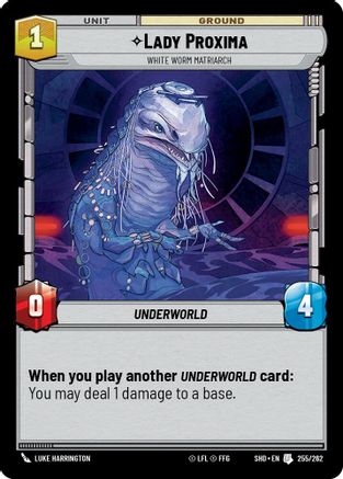 Image of Lady Proxima - White Worm Matriarch (255/262) - Shadows of the Galaxy Foil