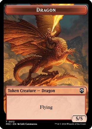 Image of Dragon // Shapeshifter (0008) Double-Sided Token (M3C-12 // 8) - Modern Horizons 3 Commander