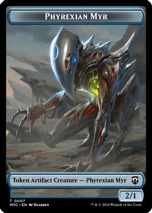 Image of Phyrexian Myr // Servo Double-Sided Token (M3C-7 // 33) - Modern Horizons 3 Commander