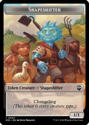 Image of Shapeshifter (0004) // Copy Double-Sided Token (M3C-4 // 1) - Modern Horizons 3 Commander