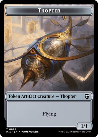 Image of Thopter // Copy Double-Sided Token (M3C-26 // 1) - Modern Horizons 3 Commander