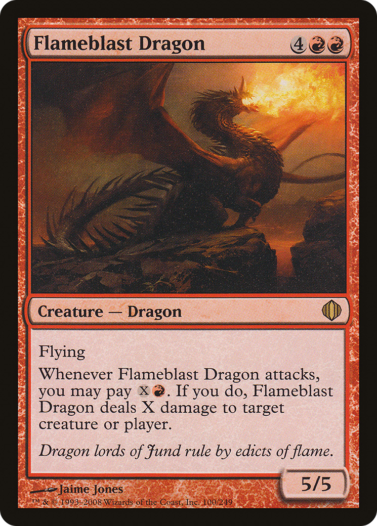 Image of Flameblast Dragon (ALA-100) - Shards of Alara Foil
