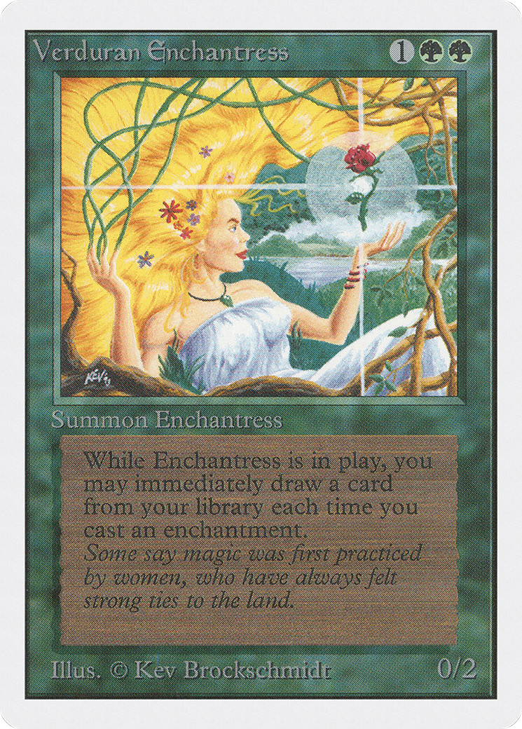 Image of Verduran Enchantress (2ED-) - Unlimited Edition