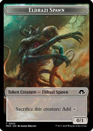 Image of Eldrazi Spawn // Zombie Double-Sided Token (MH3-2 // 21) - Modern Horizons 3 Foil