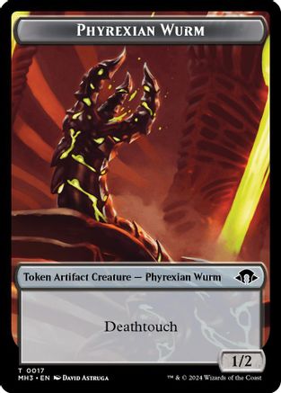 Image of Phyrexian Wurm (0017) // Energy Reserve Double-Sided Token (MH3-17 // 36) - Modern Horizons 3