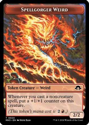 Image of Spellgorger Weird Token (MH3-024) - Modern Horizons 3
