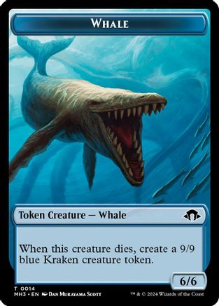 Image of Whale // Energy Reserve Double-Sided Token (MH3-14 // 36) - Modern Horizons 3