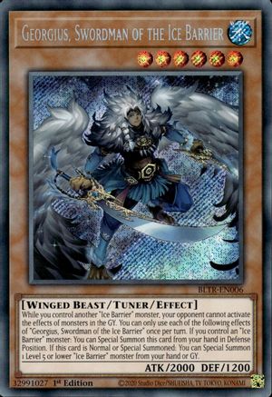 Image of Georgius, Swordman of the Ice Barrier (BLTR-EN006) - Battles of Legend: Terminal Revenge 1st Edition