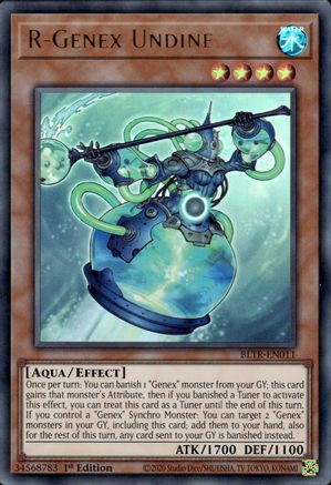 Image of R-Genex Undine (BLTR-EN011) - Battles of Legend: Terminal Revenge 1st Edition