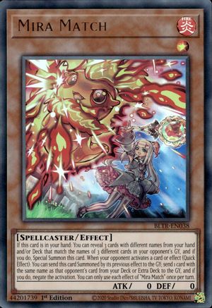 Image of Mira Match (BLTR-EN038) - Battles of Legend: Terminal Revenge 1st Edition