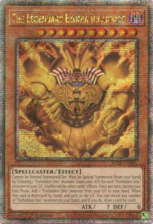Image of The Legendary Exodia Incarnate (Quarter Century Secret Rare) (BLTR-EN051) - Battles of Legend: Terminal Revenge 1st Edition