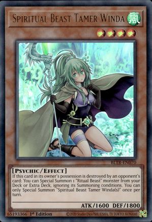 Image of Spiritual Beast Tamer Winda (BLTR-EN070) - Battles of Legend: Terminal Revenge 1st Edition