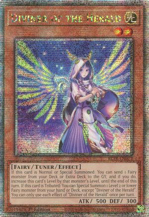Image of Diviner of the Herald (Quarter Century Secret Rare) (BLTR-EN072) - Battles of Legend: Terminal Revenge 1st Edition