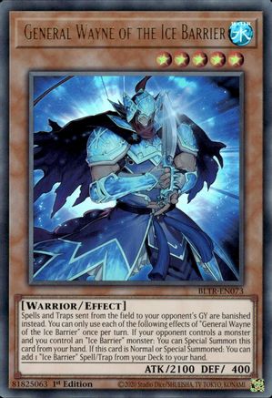 Image of General Wayne of the Ice Barrier (BLTR-EN073) - Battles of Legend: Terminal Revenge 1st Edition