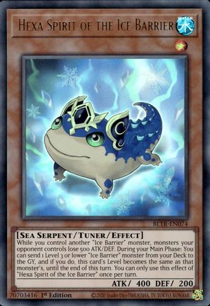 Image of Hexa Spirit of the Ice Barrier (BLTR-EN074) - Battles of Legend: Terminal Revenge 1st Edition