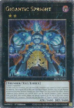 Image of Gigantic Spright (Quarter Century Secret Rare) (BLTR-EN091) - Battles of Legend: Terminal Revenge 1st Edition