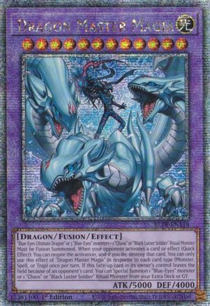Image of Dragon Master Magia (Quarter Century Secret Rare) (BLTR-EN118) - Battles of Legend: Terminal Revenge 1st Edition