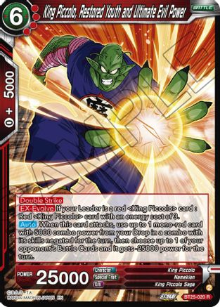 Image of King Piccolo, Restored Youth and Ultimate Evil Power (BT25-020) - Legend of the Dragon Balls Foil