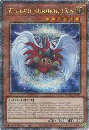 Image of Winged Kuriboh LV6 (Quarter Century Secret Rare) (BLTR-EN001) - Battles of Legend: Terminal Revenge 1st Edition