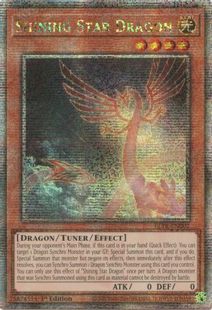 Image of Shining Star Dragon (Quarter Century Secret Rare) (BLTR-EN002) - Battles of Legend: Terminal Revenge 1st Edition