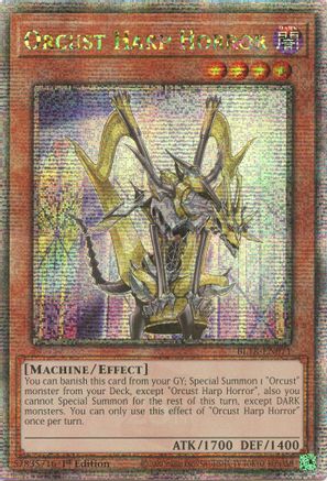 Image of Orcust Harp Horror (Quarter Century Secret Rare) (BLTR-EN071) - Battles of Legend: Terminal Revenge 1st Edition