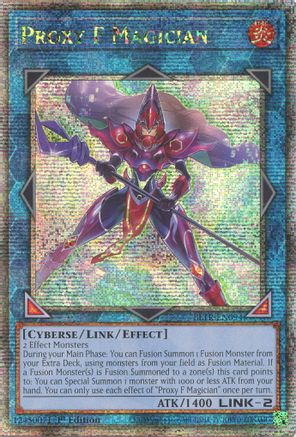 Image of Proxy F Magician (Quarter Century Secret Rare) (BLTR-EN094) - Battles of Legend: Terminal Revenge 1st Edition