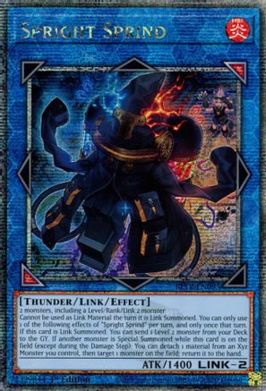 Image of Spright Sprind (Quarter Century Secret Rare) (BLTR-EN095) - Battles of Legend: Terminal Revenge 1st Edition