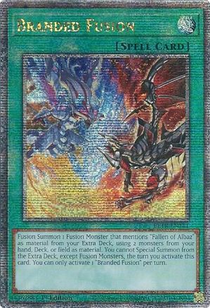 Image of Branded Fusion (Quarter Century Secret Rare) (BLTR-EN111) - Battles of Legend: Terminal Revenge 1st Edition