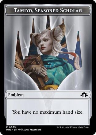 Image of Emblem - Tamiyo, Seasoned Scholar (MH3-035) - Modern Horizons 3