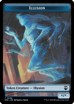 Image of Illusion (Ripple Foil) // Servo Double-Sided Token (M3C-6 // 33) - Modern Horizons 3 Commander Foil