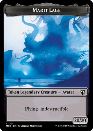 Image of Marit Lage (Ripple Foil) // Sand Warrior Double-Sided Token (M3C-11 // 23) - Modern Horizons 3 Commander Foil
