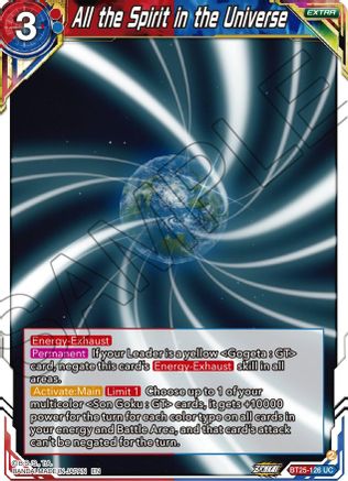 Image of All the Spirit in the Universe (BT25-126) - Legend of the Dragon Balls
