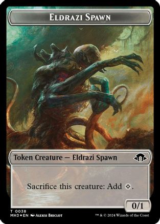 Image of Eldrazi Spawn (Ripple Foil) // Eldrazi Scion Double-Sided Token (M3C-38 // 3) - Modern Horizons 3 Commander Foil