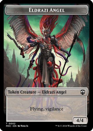Image of Eldrazi Angel (Ripple Foil) // Copy Double-Sided Token (M3C-2 // 1) - Modern Horizons 3 Commander Foil