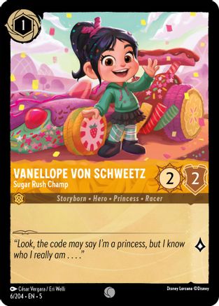 Image of Vanellope von Schweetz - Sugar Rush Champ (6/204) - Shimmering Skies Cold Foil