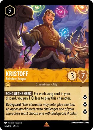 Image of Kristoff - Reindeer Keeper (13/204) - Shimmering Skies Cold Foil
