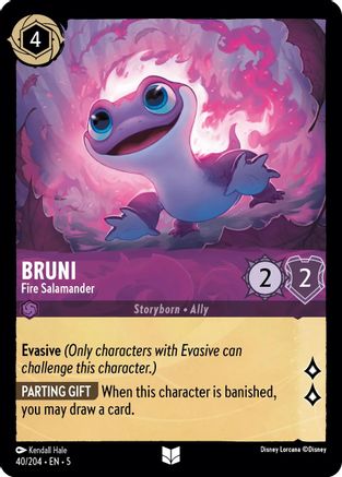 Image of Bruni - Fire Salamander (40/204) - Shimmering Skies Cold Foil