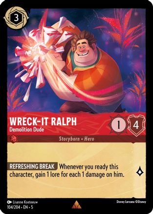 Image of Wreck-It Ralph - Demolition Dude (104/204) - Shimmering Skies Cold Foil