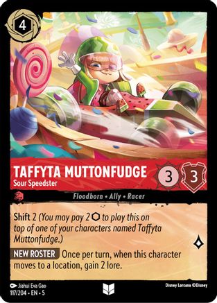 Image of Taffyta Muttonfudge - Sour Speedster (117/204) - Shimmering Skies Cold Foil